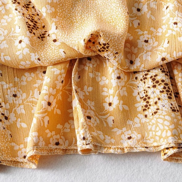 Boho Gypsy Chic Floral Mini Dress - Picture 7 of 12